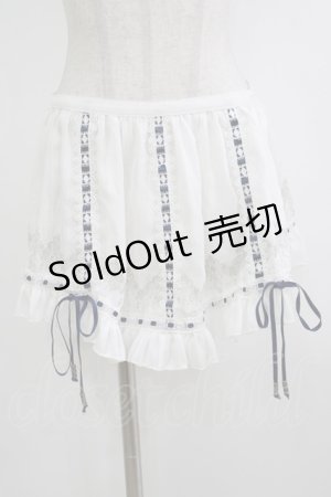 画像: Ozz oneste / Star Wizardエプロン付スカート  ホワイト×ネイビー H-25-10-17-1065-OO-SK-KB-ZH