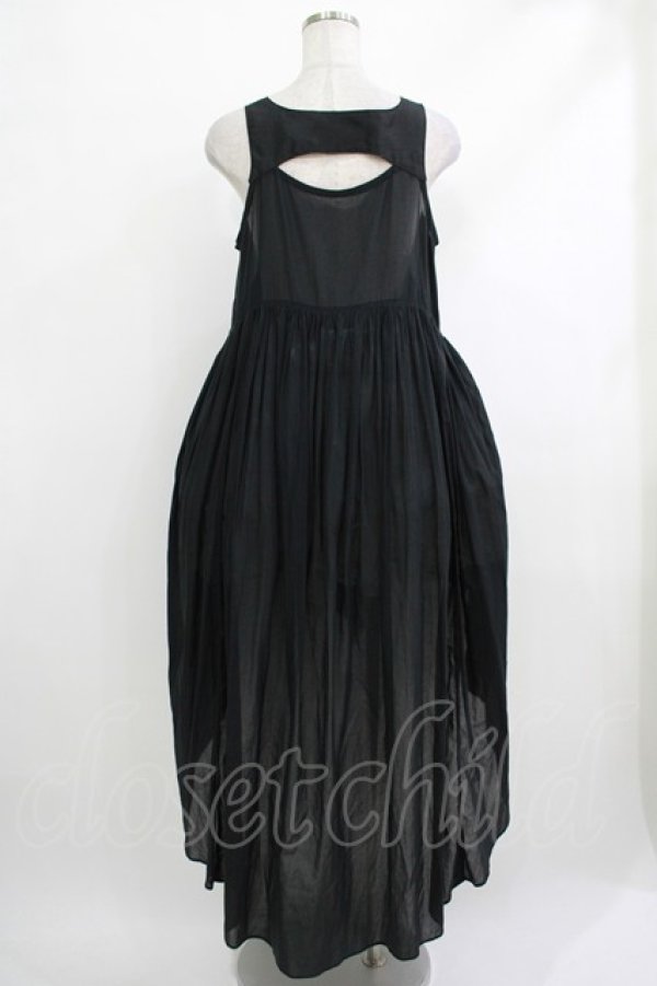 画像3: Na+H / フロントZIPフィッシュテールロングワンピース  黒 H-25-10-17-1008-PU-OP-KB-ZH (3)