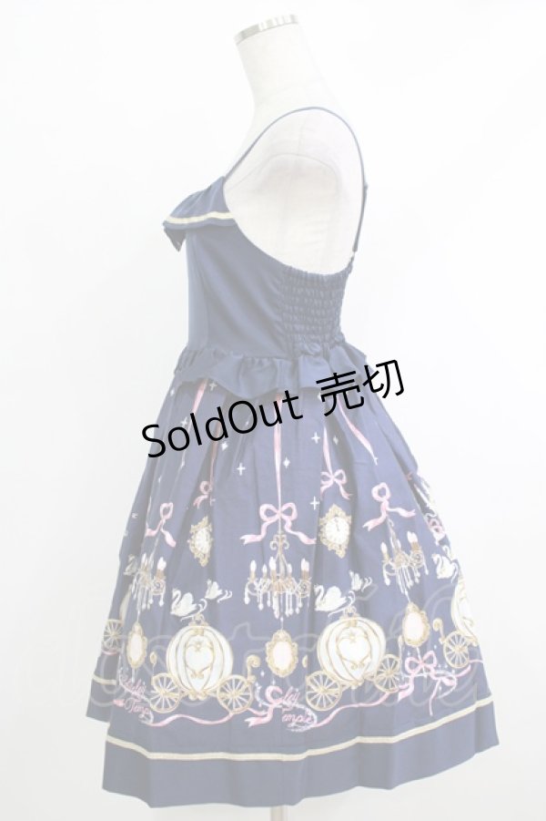 画像2: Shirley Temple / プリンセスキャミソールワンピース S ネイビー H-25-10-17-1009-ET-OP-KB-ZH (2)