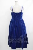 画像3: Jane Marple / コットンベルベットストラップドレス  ロイヤルブルー H-25-10-17-1011-JM-OP-KB-ZH (3)