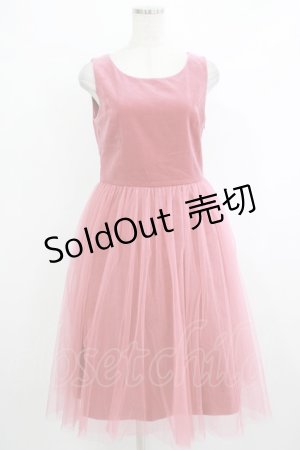 画像: Jane Marple / 別珍チュチュドレス  ピンク H-25-10-17-1012-JM-OP-KB-ZH