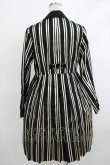 画像3: Candy Stripper / OLYMPIAN STRIPE PLEATS ONE-PIECE 1(S) BLACK×OFF WHITE H-25-10-17-1013-PU-OP-KB-ZH (3)