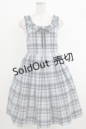 画像: Emily Temple cute / スウェーデンタータンノースリーブワンピース  サックス H-25-10-17-1002-ET-OP-KB-ZH