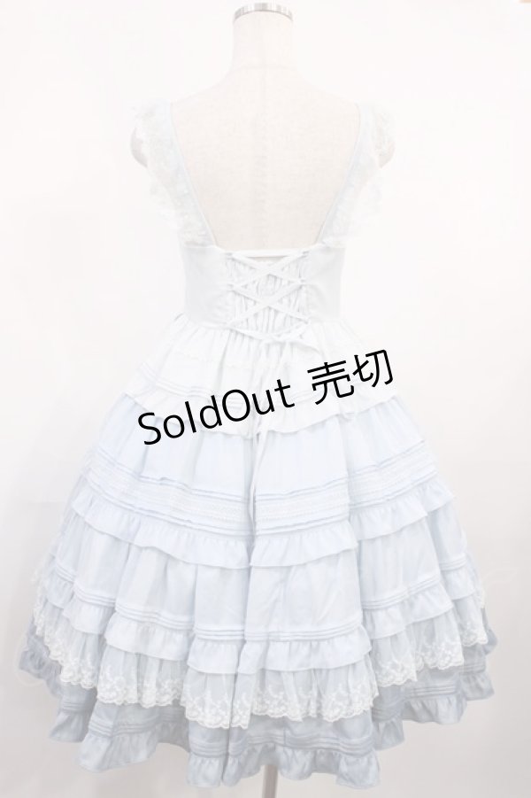 画像2: Icing Utopia（海外ロリータブランド） / ThinkFly X Icing Utopia -Hear the Wind Sing-ジャンパースカート M サックス H-25-10-17-010-LO-OP-NS-ZH (2)
