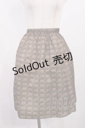 画像: mayla classic / Giddily フリル付き チョコレート柄ペチコート Free ブラウン H-25-10-17-019-LO-SK-NS-ZH