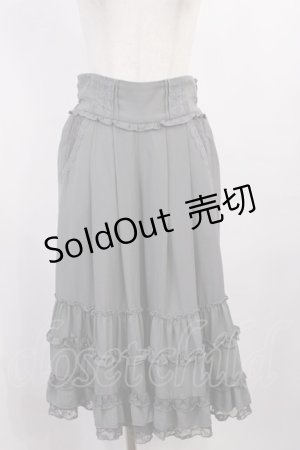 画像: axes femme / フリル×レーススカウチョ M グレー H-25-10-17-021-AX-PA-NS-ZH