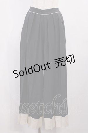 画像: an another angelus / バイカラープリーツパンツ Free NAVY H-25-10-17-022-CA-PA-NS-ZH