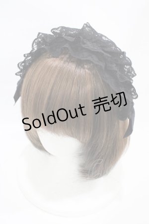 画像: marcHenTica / 宵闇ヘッドドレス  ブラック H-25-10-18-1006-LO-AC-NS-ZH