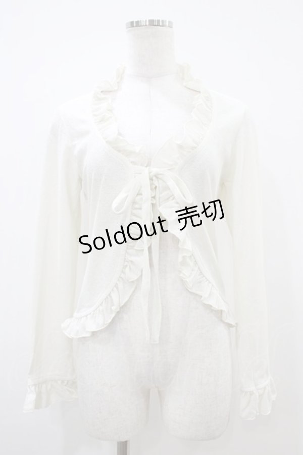 画像1: Victorian maiden / フリルリボンボレロ Free オフ H-25-10-18-1048-CL-TO-NS-ZH (1)