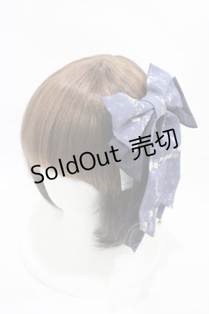 画像: metamorphose / Star Roseリボンクリップ  ネイビー H-25-10-18-1007-ME-AC-NS-ZH