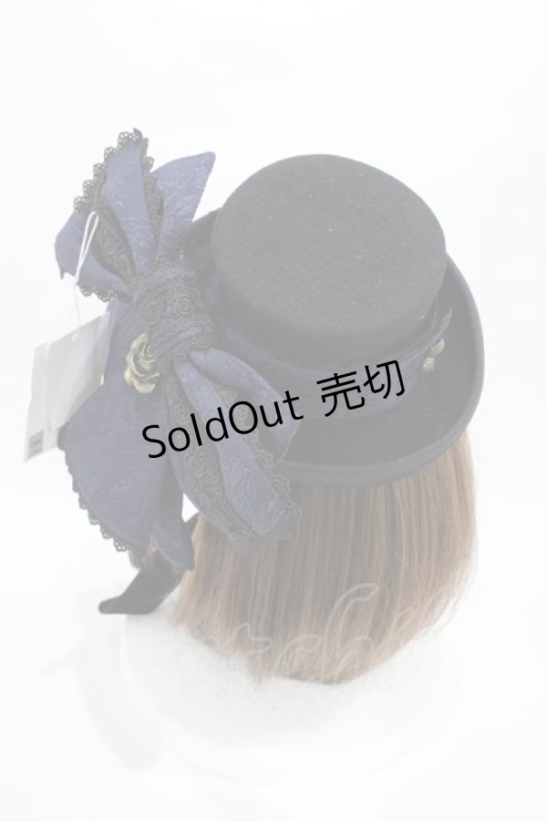 画像2: Hoshibako Works / Rozen Maiden x HoshibakoWorks 蒼星石ミニハット  ネイビー H-25-10-18-1010-LO-AC-NS-ZH (2)