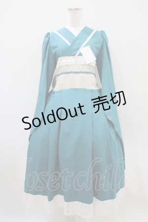 画像: marcHenTica / セミオーダーワンピース プリンセスサイズ ブルーグリーン H-25-10-18-1022-LO-OP-NS-ZH