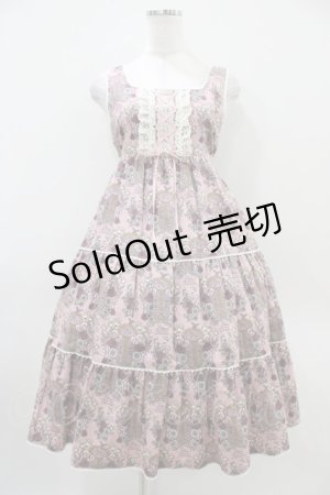 画像: ALICE and the PIRATES / 旅立ちのブーケと希望の窓柄ジャンパースカートII Free 渋ピンク H-25-10-18-1025-PA-OP-NS-ZH