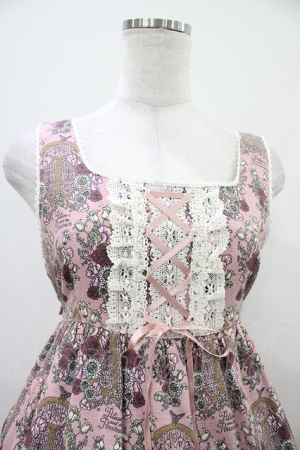 画像4: ALICE and the PIRATES / 旅立ちのブーケと希望の窓柄ジャンパースカートII Free 渋ピンク H-25-10-18-1025-PA-OP-NS-ZH (4)