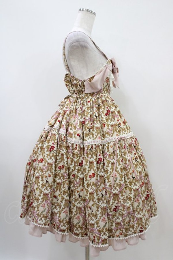 画像3: ALICE and the PIRATES / 追憶のオーナメントローズ柄ジャンパースカートII Free 生成り H-25-10-18-1026-PA-OP-NS-ZH (3)