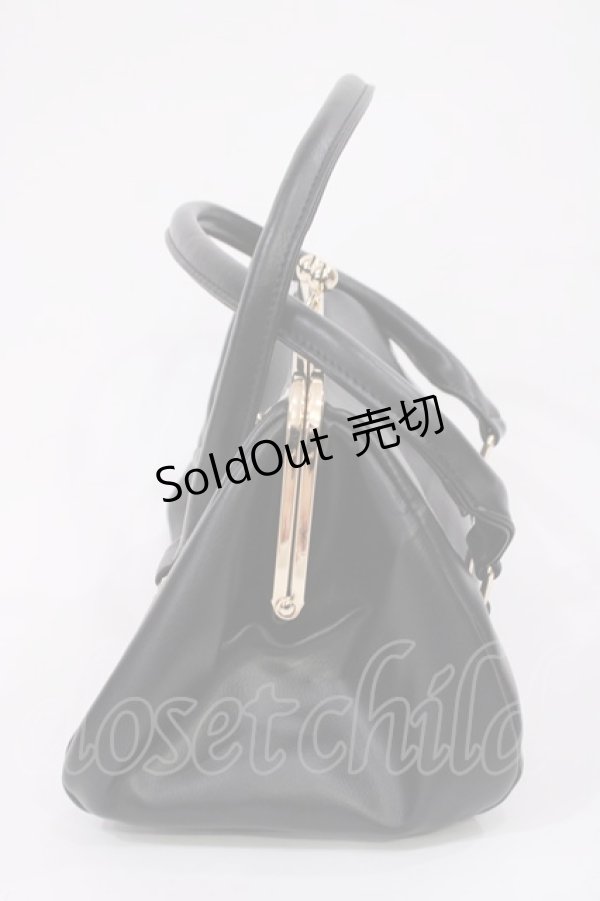 画像2: BABY,THE STARS SHINE BRIGHT / 王冠ガマ口BAG  ブラック H-25-10-19-036-BA-BG-NS-ZH (2)