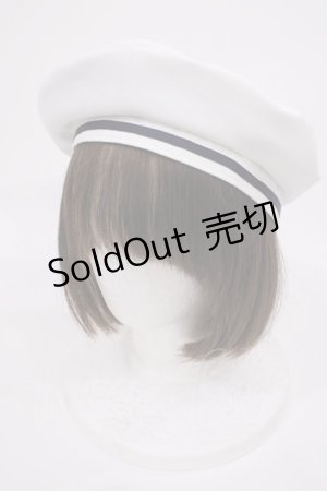 画像: Amavel / リボン付マリンベレー帽  オフ H-25-10-19-038-CA-AC-NS-ZH