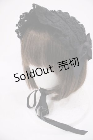 画像: BABY,THE STARS SHINE BRIGHT / Creamy Ribbonヘッドドレス  ブラック H-25-10-19-039-BA-AC-NS-ZH