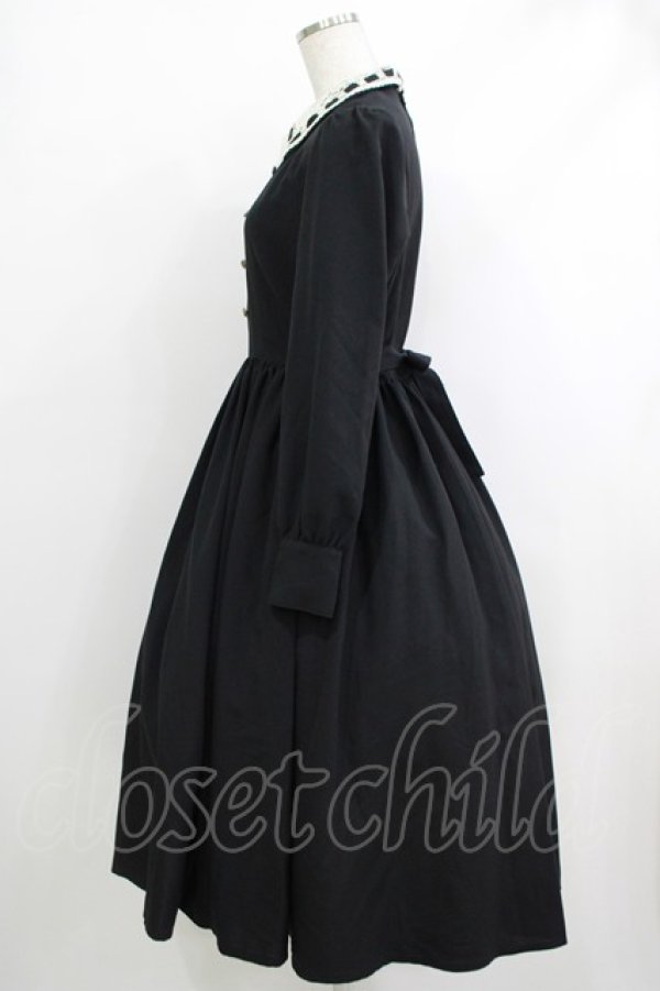 画像2: Innocent World / レース衿ナポレオンワンピース M ブラック H-25-10-19-1003-IW-OP-NS-ZH (2)
