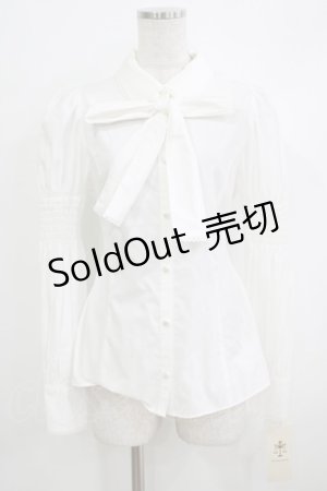 画像: Victorian maiden / メリーボウタイブラウス Free オフホワイト H-25-10-19-1034-CL-BL-NS-ZH