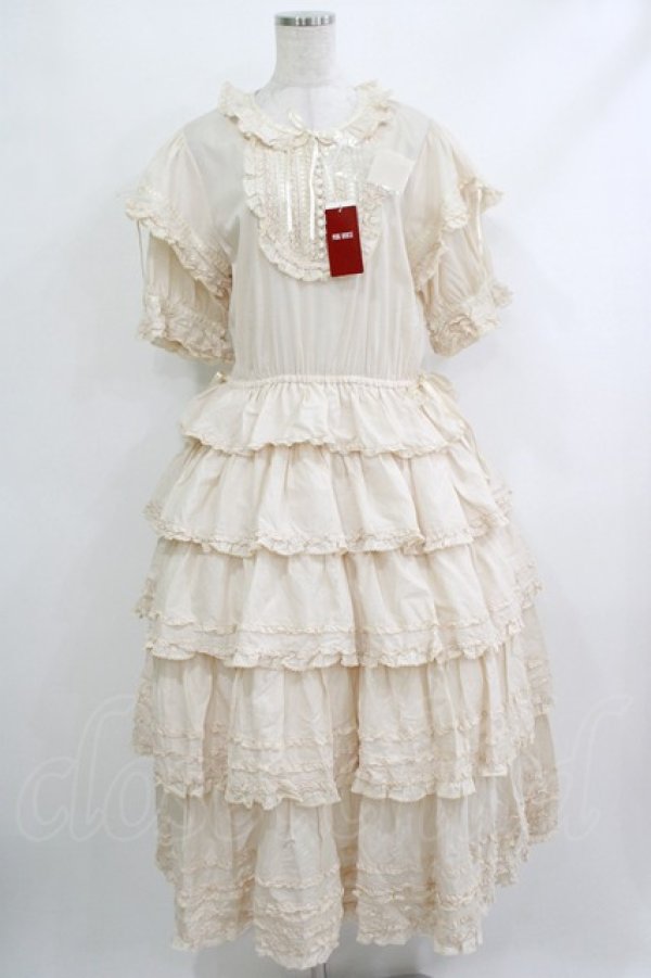 画像1: PINK HOUSE / ローンフリルワンピース  生成り H-25-10-19-1004-LO-OP-NS-ZH (1)