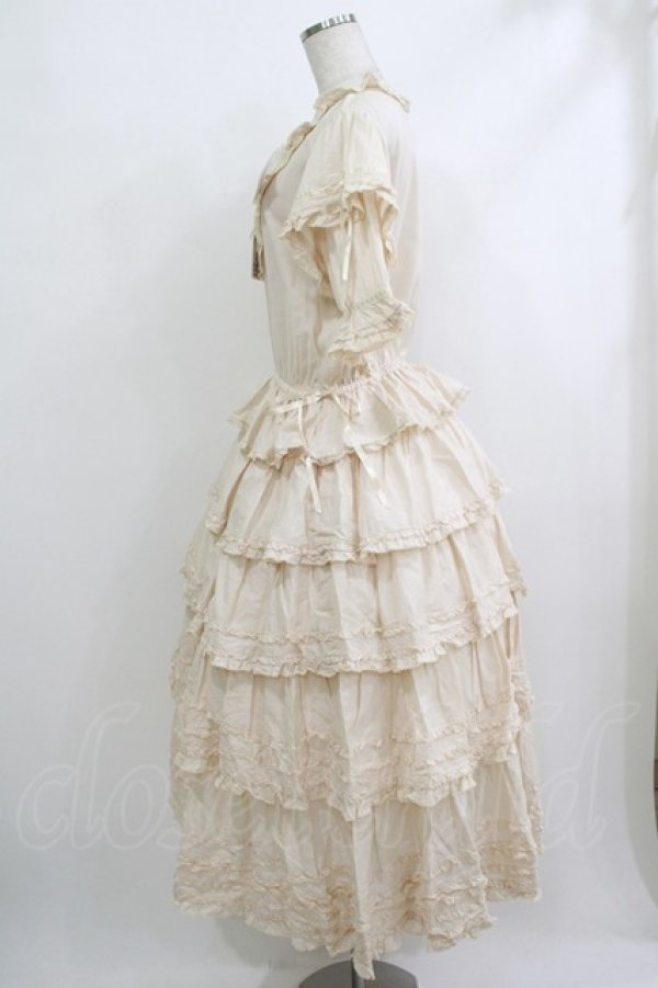 画像2: PINK HOUSE / ローンフリルワンピース  生成り H-25-10-19-1004-LO-OP-NS-ZH (2)