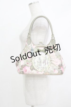 画像: LOLITAその他 / TELL ME/ローズガーデン×トワルドジュイ あおりがま口バッグ  グリーン H-25-10-19-1053-LO-BG-NS-ZH