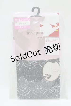 画像: m petit by misako / AMマーメイドレースタイツ  ブラック H-25-10-19-1058-LO-ZA-NS-ZH