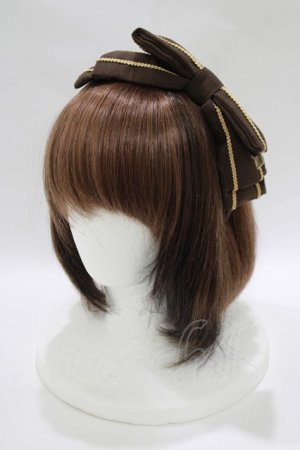 画像: metamorphose / セーラーリボンカチューシャ  ブラウン H-25-10-19-1073-ME-AC-NS-ZH