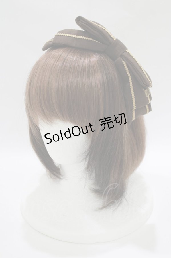 画像1: metamorphose / セーラーリボンカチューシャ  ブラウン H-25-10-19-1073-ME-AC-NS-ZH (1)