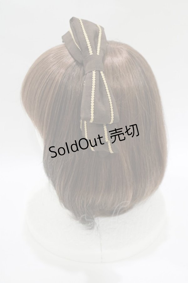 画像2: metamorphose / セーラーリボンカチューシャ  ブラウン H-25-10-19-1073-ME-AC-NS-ZH (2)