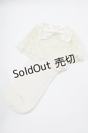 画像: Innocent World / すずらんレースクルー丈ソックス  オフ H-25-10-19-1076-IW-ZA-NS-ZH