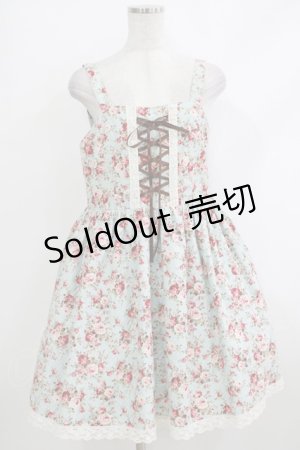 画像: Amavel / 花柄ジャンパースカート Free サックス H-25-10-19-1015-CA-OP-NS-ZH