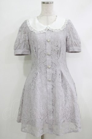 画像: evelyn / レースワンピース Free ブルー H-25-10-19-1018-LO-OP-NS-ZH