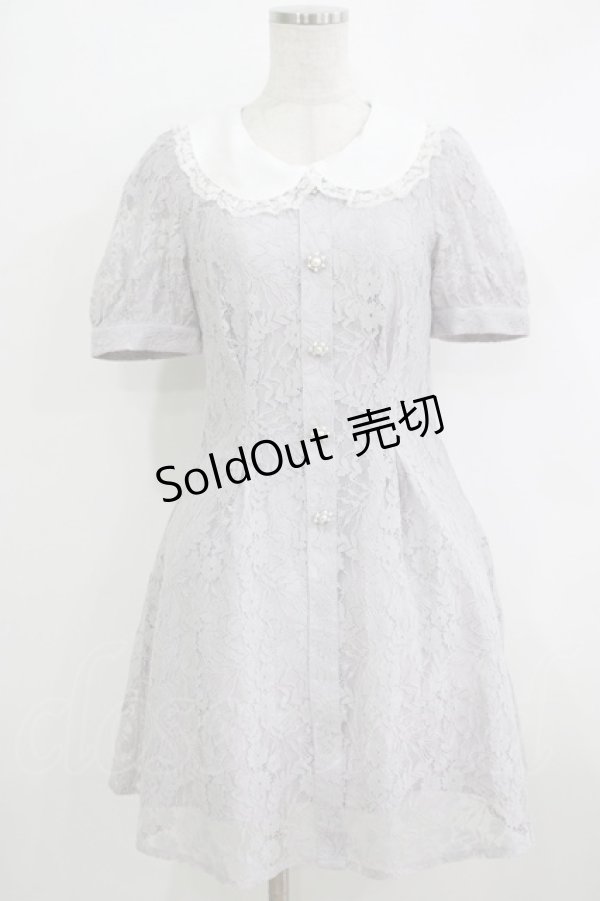 画像1: evelyn / レースワンピース Free ブルー H-25-10-19-1018-LO-OP-NS-ZH (1)