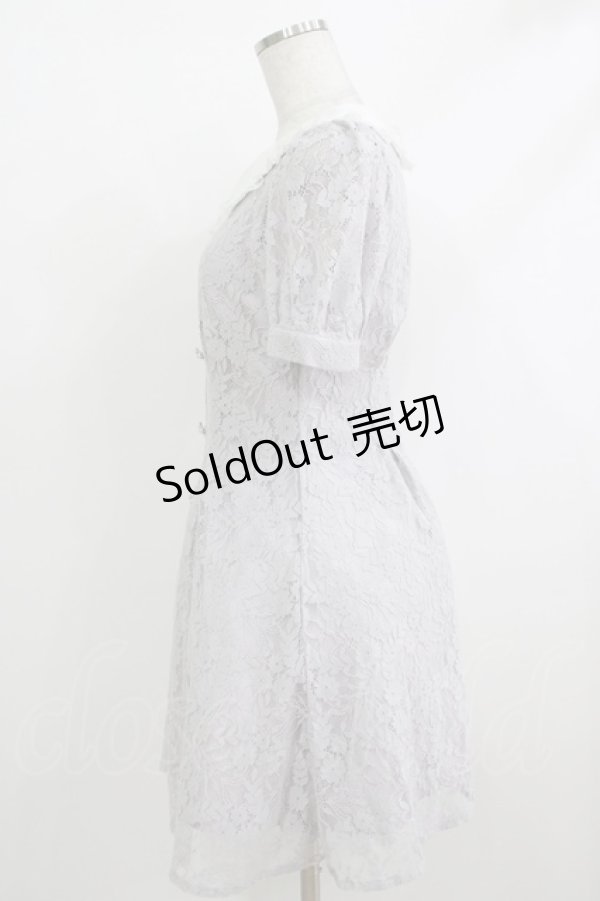 画像2: evelyn / レースワンピース Free ブルー H-25-10-19-1018-LO-OP-NS-ZH (2)