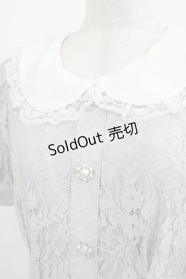 画像5: evelyn / レースワンピース Free ブルー H-25-10-19-1018-LO-OP-NS-ZH (5)