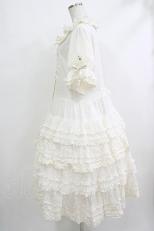 画像2: PINK HOUSE / ポルカドットチュール使いワンピース Free オフ H-25-10-19-1002-LO-OP-NS-ZH (2)