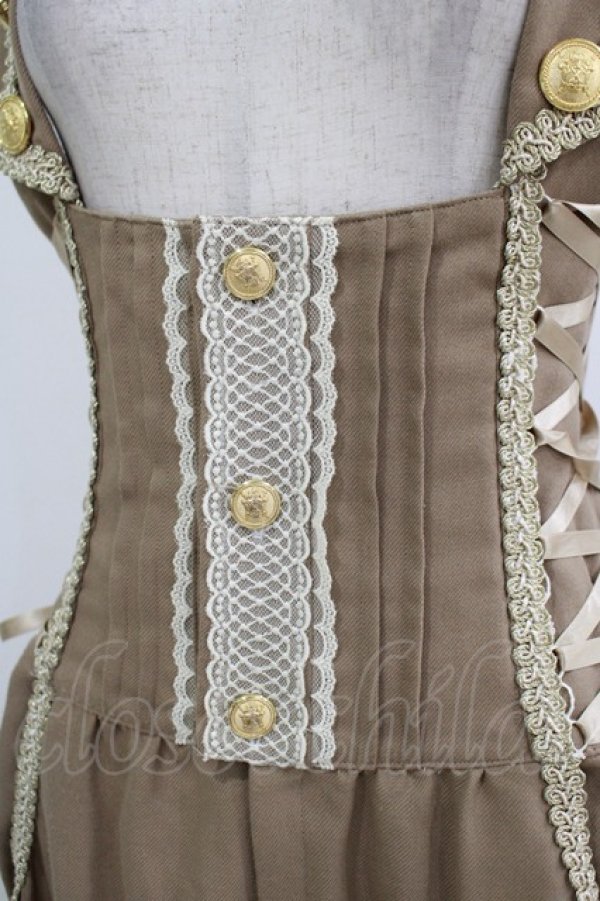 画像4: ALICE and the PIRATES / 時計ウサギのサロペット Free ベージュ H-25-10-19-1023-PA-OP-NS-ZH (4)