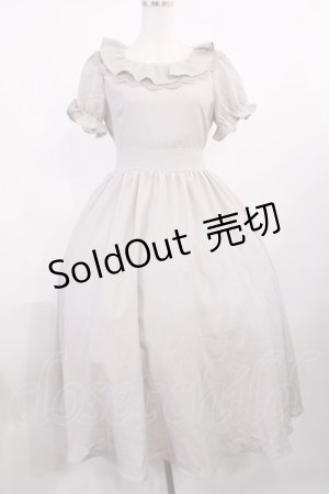 画像: evelyn / レースフリルロングワンピース Free グレー H-25-10-19-005-LO-OP-NS-ZH