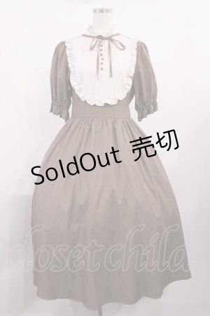 画像: m petit by misako / ナシジムジキリカエワンピース M ブラウン H-25-10-19-007-LO-OP-NS-ZH