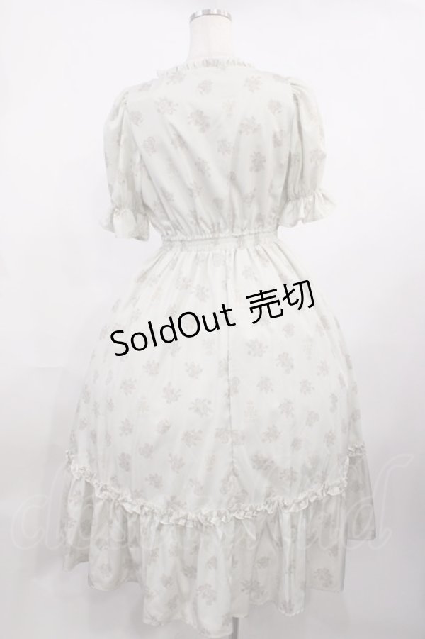 画像2: m petit by misako / AOKハナガラスクエアワンピース M 生成り H-25-10-19-009-LO-OP-NS-ZH (2)