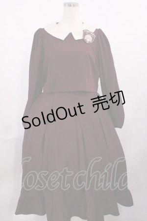 画像: m petit by misako / サンリオキャラクターズコラボ マイメロディワッペン付きワンピース M ボルドー H-25-10-19-014-LO-OP-NS-ZH