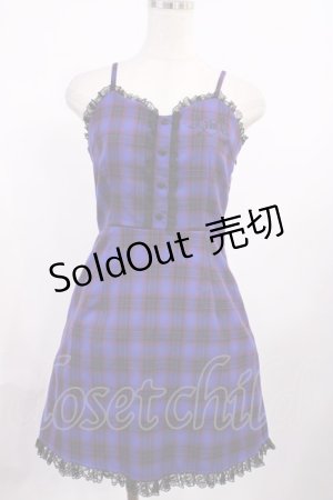 画像: Jamie エーエヌケー / 刺繍キャミワンピース M ブルー H-25-10-19-020-LO-OP-NS-ZH