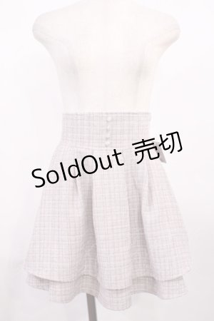 画像: evelyn / ミディアムツイードスカート Free ピンク H-25-10-19-024-LO-SK-NS-ZH