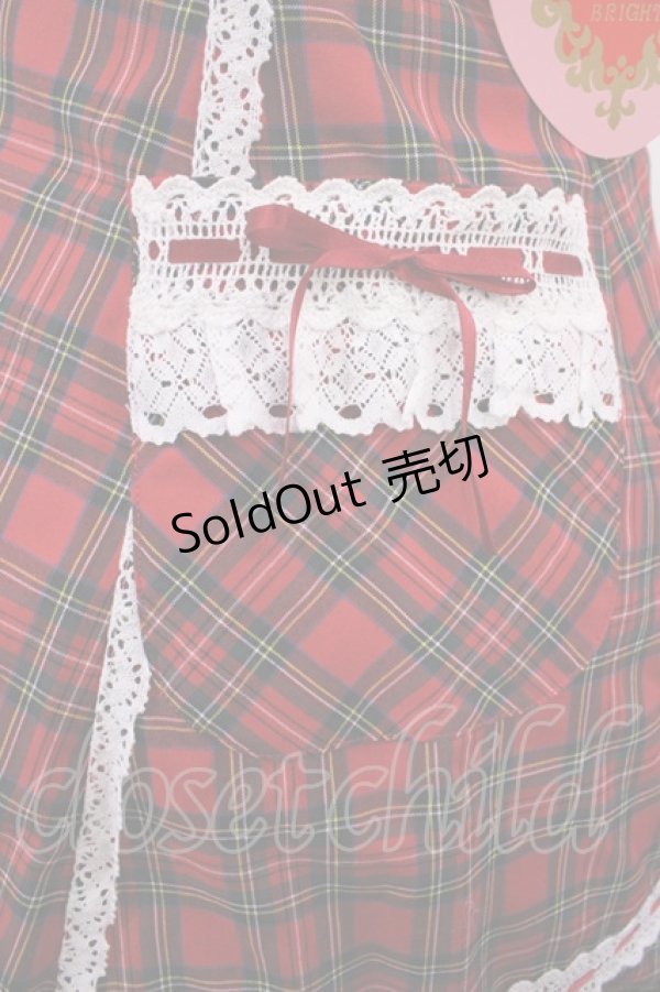 画像5: BABY,THE STARS SHINE BRIGHT / 裾スカラップタータンチェックジャンパースカートセット Free エンジ H-25-10-19-002-BA-OP-NS-ZH (5)