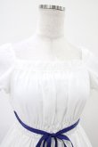 画像4: Moi-meme-Moitie / サイレントムーンワンピース(ミニ丈)  white x blue H-25-10-20-1037-MO-OP-KB-ZH (4)