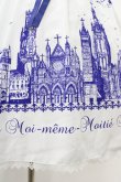 画像5: Moi-meme-Moitie / サイレントムーンワンピース(ミニ丈)  white x blue H-25-10-20-1037-MO-OP-KB-ZH (5)
