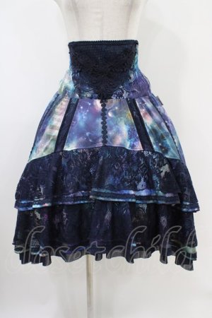 画像: Rozen Kavalier / プリントハイウエストフィッシュテールスカートスカート  紺 H-25-10-20-1045-OO-SK-KB-ZH