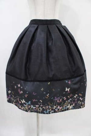画像: abilletage / バタフライタックスカート  ブラック H-25-10-20-1051-GO-SK-KB-ZH